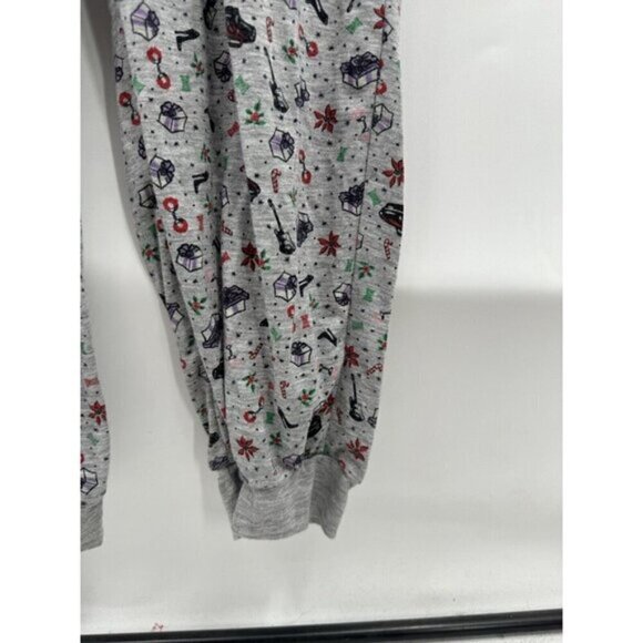 Savage X Fenty PJ Jumpsuit Women Large Grey It’s The Savage One Piece Holiday - Picture 12 of 14